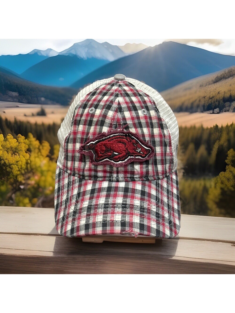 Arkansas Razorbacks Woo Pig Sooie Hog Call New Era Mesh Snapback Baseball Cap